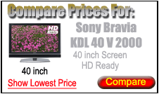Compare Prices for Sony Bravia kdl40v2000